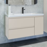 Тумба с раковиной Caprigo Forte 100 R подвесная, беж лайт