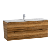Тумба с раковиной BelBagno Marino-cer-n 120 подвесная, rovere rustico