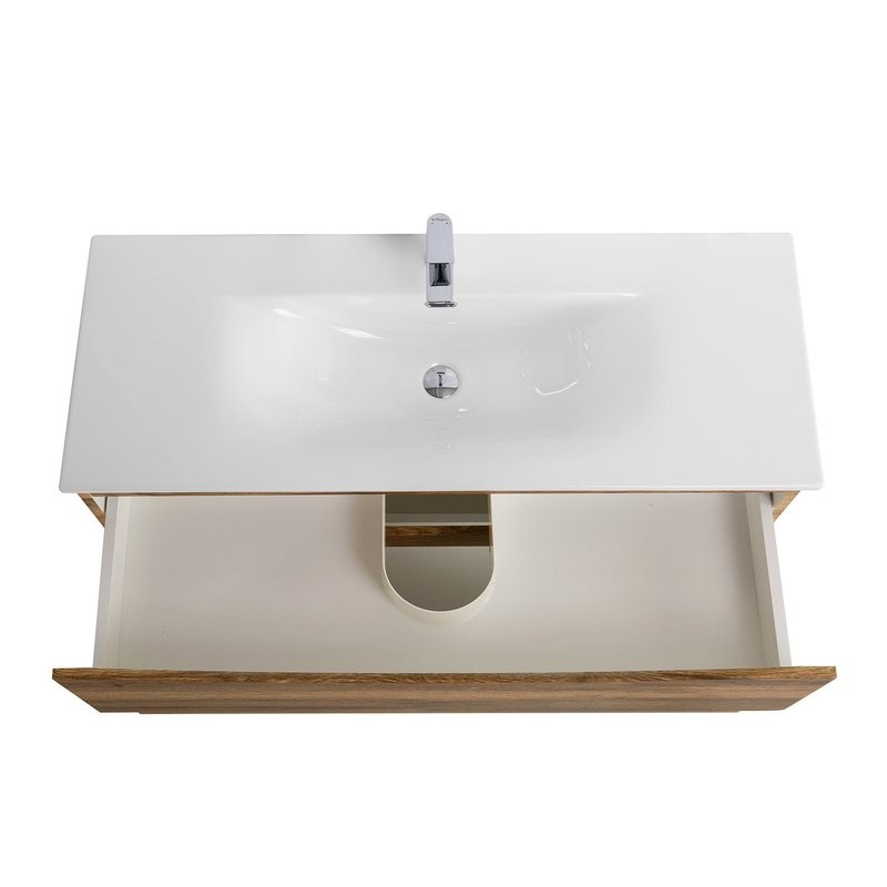 Тумба с раковиной BelBagno Marino-cer-n 120 подвесная, rovere rustico