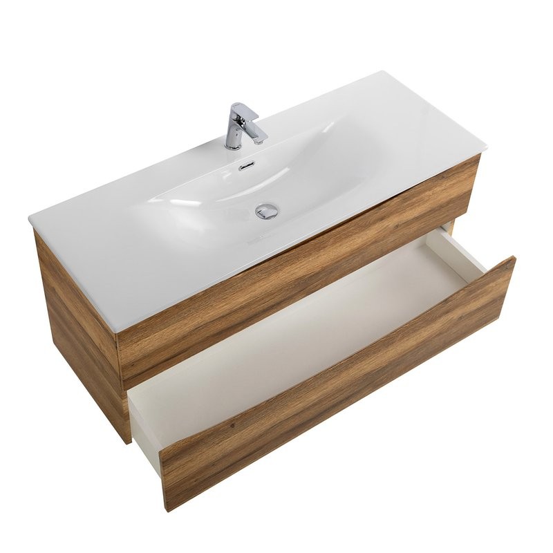Тумба с раковиной BelBagno Marino-cer-n 120 подвесная, rovere rustico
