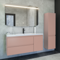 Мебель для ванной комнаты Caprigo Forte 120 R подвесная, пудра