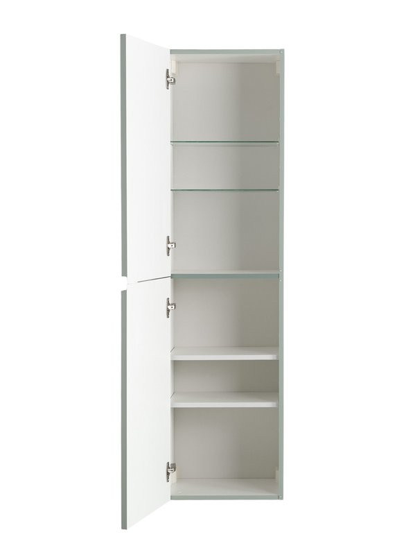 Шкаф-пенал для ванной Cezares Duet-n 40 подвесной, жемчужный зеленый