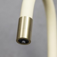 Смеситель для кухни Lemark Comfort LM3075B-Beige с гибким изливом, бронза, бежевый