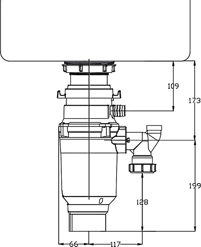Комплект Мойка D&K DKS604506 графит + Измельчитель Emar