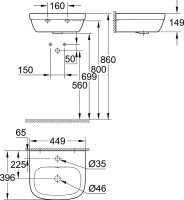 Раковина Grohe Euro Ceramic 39324000