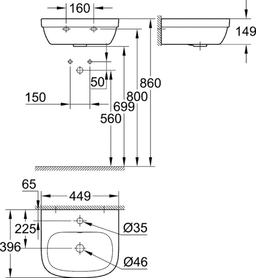 Раковина Grohe Euro Ceramic 39324000