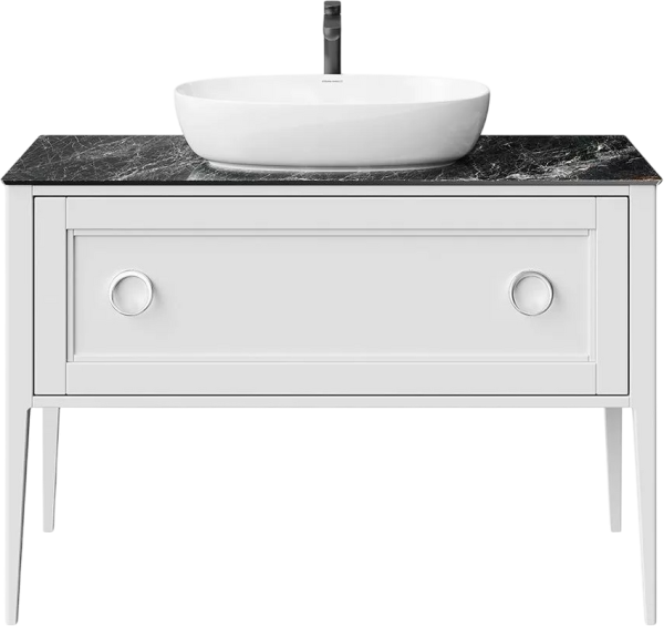 Тумба под раковину KERAMA MARAZZI Plaza Classic Neo 120 с органайзером, белая матовая