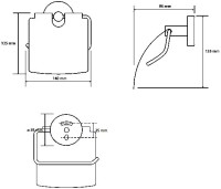 Набор Держатель Bemeta Hematit 159112012 + Ершик 159313067 Набор Держатель Bemeta Hematit 159112012 + Ершик 159313067