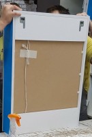 Зеркало-шкаф Dreja Uni 60 белый, с подсветкой