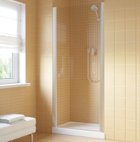 Душевая дверь в нишу Vegas Glass EP Lux 60 07 01 L профиль матовый хром, стекло прозрачное