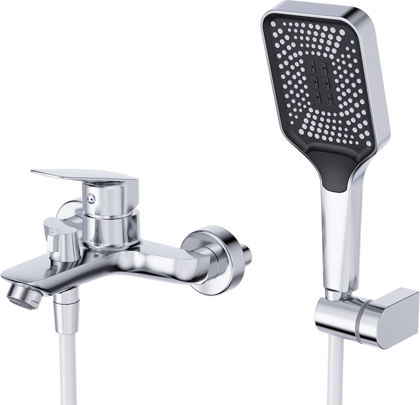 Смеситель для ванны с душем BelBagno Due VASM-CRM хром