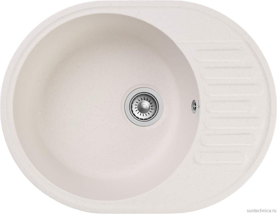 Комплект Мойка GranFest Quarz Z58 белый + Смеситель MEGA Mega