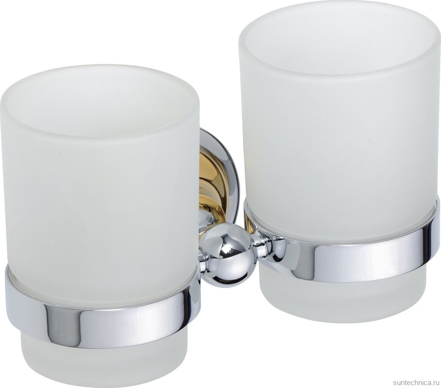 Набор Стакан Bemeta Retro 144210028 двойной + Дозатор 144209018 хром, золото