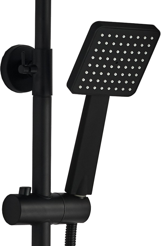 Душевая стойка BOCH MANN Eco Quadro Black BM8427 черная