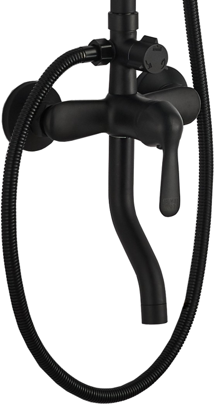 Душевая стойка BOCH MANN Eco Quadro Black BM8427 черная