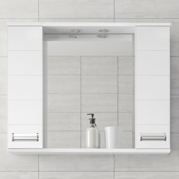 Зеркало Style Line Ирис С 100 белое