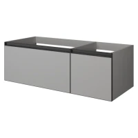 Тумба под раковину без столешницы Armadi Art Quatro 2 120 luna, профиль anthracite