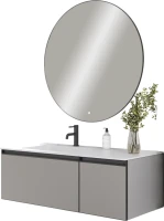 Тумба под раковину без столешницы Armadi Art Quatro 2 120 luna, профиль anthracite