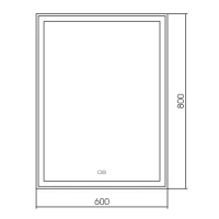 Зеркало AQUAme 80x60 Зеркало AQUAme 80x60