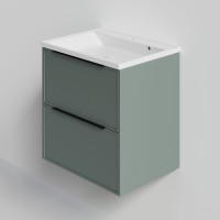 Тумба под раковину La Fenice SIMPLA Grigio TWIN серо-зелёная 60 см