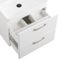 Тумба под раковину без столешницы BelBagno Due 50 bianco lucido