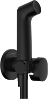 Гигиенический душ Hansgrohe Bidette S 1jet 29230670 матовый черный Гигиенический душ Hansgrohe Bidette S 1jet 29230670 матовый черный