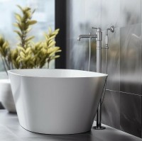 Напольный смеситель для ванны с душем AQUATEK Классик AQ1545CR С ВНУТРЕННЕЙ ЧАСТЬЮ, хром
