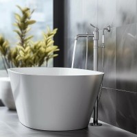 Напольный смеситель для ванны с душем AQUATEK Классик AQ1545CR С ВНУТРЕННЕЙ ЧАСТЬЮ, хром