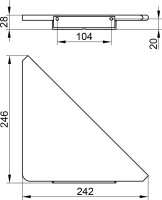 Полка Keuco Aveno 14657 белая матовая