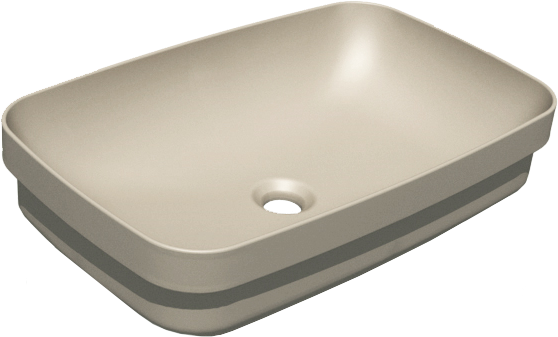 Раковина Kerasan Tribeca 514381 60x38 см, nocciola