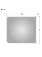 Зеркало Alavann Anna 90x80 с подсветкой Зеркало Alavann Anna 90x80 с подсветкой