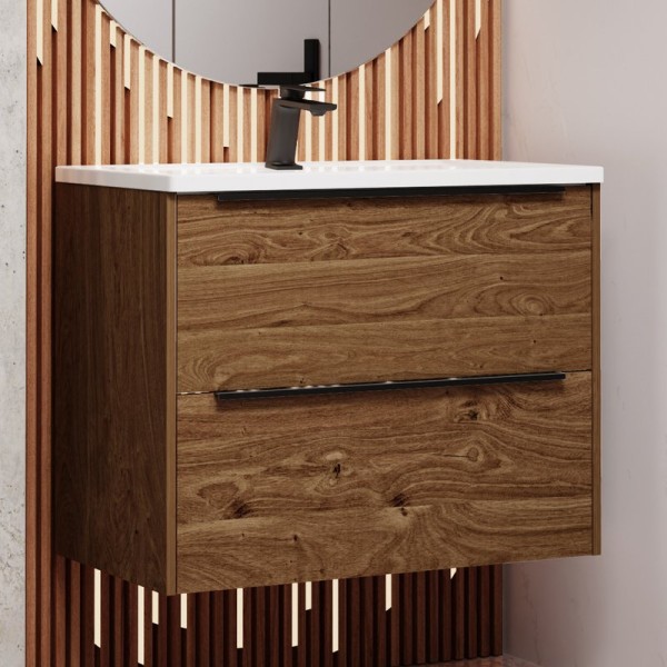 Тумба под раковину La Fenice Tesoro 100 дуб галифакс табак