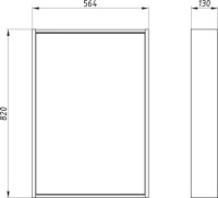 Зеркало ASB-Mebel Монца 60 дуб золотой Зеркало ASB-Mebel Монца 60 дуб золотой