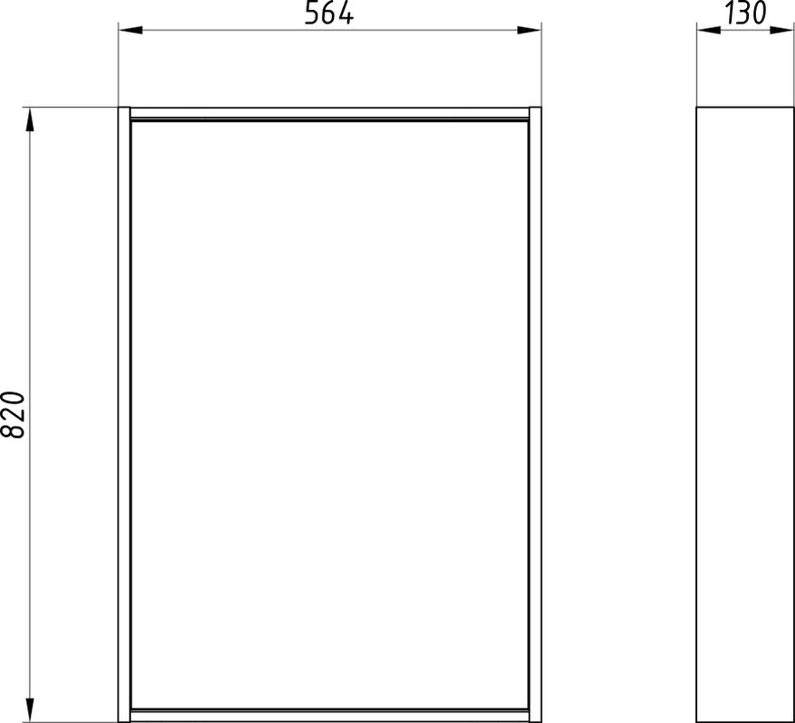 Зеркало ASB-Mebel Монца 60 дуб золотой