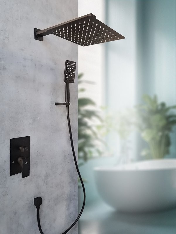 Душевой комплект AltroBagno Lamberto AltroBagnoLamberto040105MB С ВНУТРЕННЕЙ ЧАСТЬЮ, матовый черный