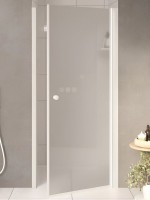 Душевая дверь в нишу Parly DE80F 80x185, профиль белый, стекло матовое