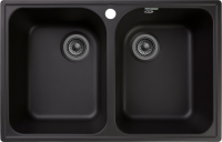 Комплект Мойка GranFest Quarz Z 15 черная + Измельчитель Bone Crusher BC 1000-AS