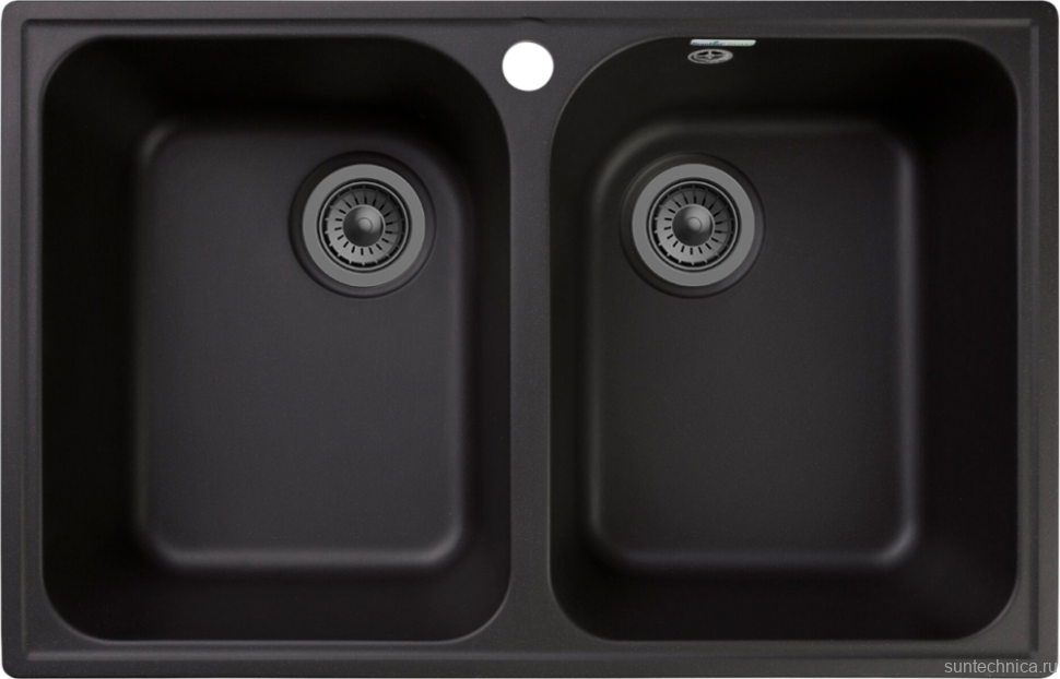 Комплект Мойка GranFest Quarz Z 15 черная + Измельчитель Bone Crusher BC 1000-AS