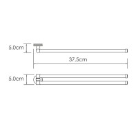 Держатель для полотенец Wasserkraft Tauber 64431 никель Держатель для полотенец Wasserkraft Tauber 64431 никель