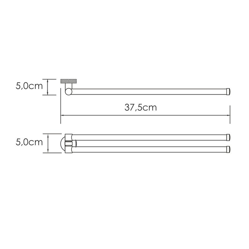 Держатель для полотенец Wasserkraft Tauber 64431 никель