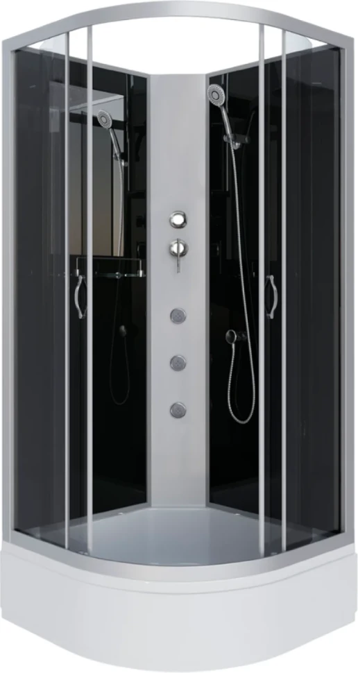 Душевая кабина Niagara Classic NG-3501-14BKG 90х90 см, без крыши, с гидромассажем