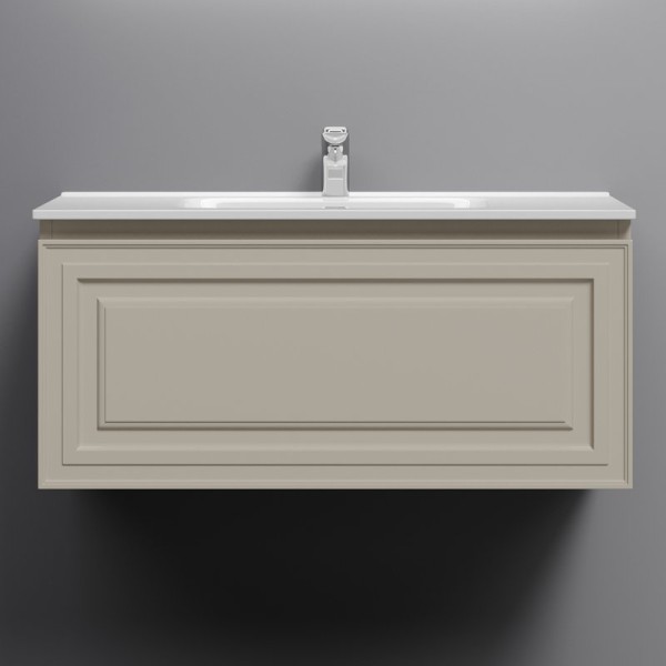 Тумба с раковиной Sancos Very 90 beige soft, раковина CN7002