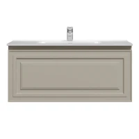 Тумба с раковиной Sancos Very 90 beige soft, раковина CN7002