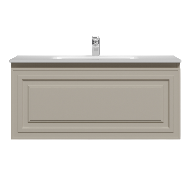 Тумба с раковиной Sancos Very 90 beige soft, раковина CN7002