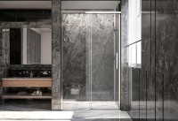 Дверь для душевого уголка Veconi Premium Trento PTD-40CH 140 см, профиль хром, стекло прозрачное