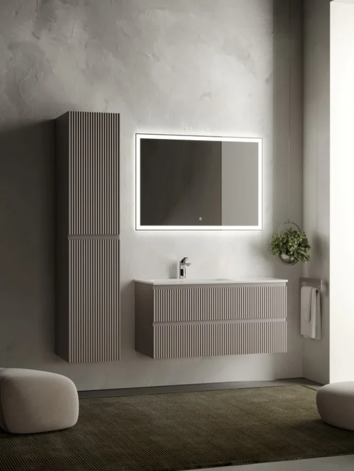 Тумба с раковиной Sancos Snob R 100 см, L, doha soft
