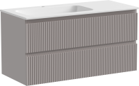 Тумба с раковиной Sancos Snob R 100 см, L, doha soft