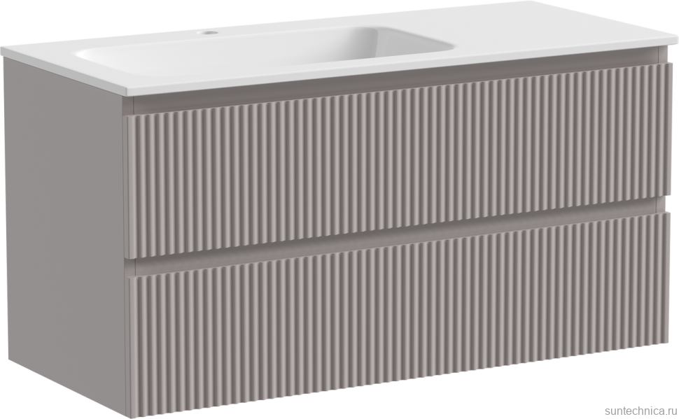 Тумба с раковиной Sancos Snob R 100 см, L, doha soft