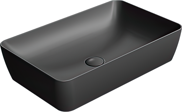 Накладная раковина GSI Nubes 903626 60, черная матовая