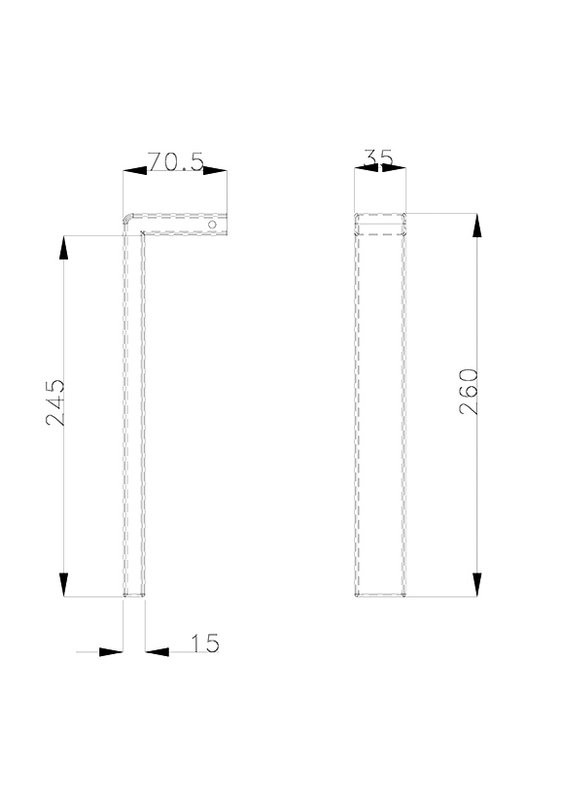 Держатель для полотенец AltroBagno Aperto 081304 MB матовый черный